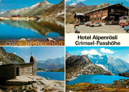 13491873 Grimsel Passhoehe Hotel Alpenroesli Kapelle Panorama Grimsel Passhoehe - Sonstige & Ohne Zuordnung