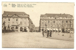 Ieper Statiestraat Ingang Der Stad Rue De La Station Ypres Htje - Ieper