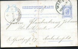 Rohrpost-Postkarte RP12a Wien 1891 Kat.11,00€ - Postkarten