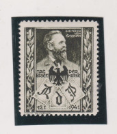 GERMANY,AUSTRIA  WIEN  1941 Stamp Day HEINRICH VON STEPHAN Poster Stamp MNH - Nuevos