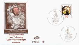 Germany Deutschland 1980 FDC Gotz Von Berlichingen, Imperial Knight, Poet, Bonn - 1971-1980