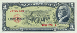 Cuba P-91 5 Pesos 1960 UNC - Kuba