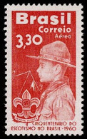 BRA-03- BRAZIL - 1960 - MNH -SCOUTS- BOY SCOUTS OF BRAZIL 50TH ANNIVERSARY - Nuevos