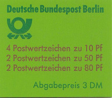 BERLIN   Markenheftchen 14, 49,5 Mm, Postfrisch **, Sehenswürdigkeiten, 1989 - Booklets