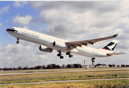 Airbus A330 - Cathay Pacific - +/- 180 X 130 Mm. - Photo De Presse - Luchtvaart