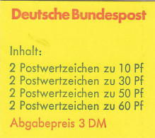 BDR   Markenheftchen 23 D OZ, Mit Abart, Postfrisch **, Burgen Und Schlösser, 1980 - 1971-2000