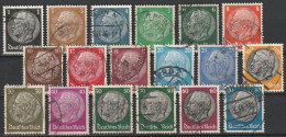 1933 // 512/528 O - Used Stamps