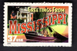 20172310828 2002  SCOTT 3719 (XX) POSTFRIS MINT NEVER HINGED - GREETINGS FROM AMERICA - MISSISSIPPI - Ongebruikt