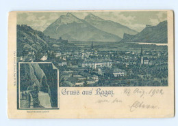 T7335/ Gruß Aus Ragaz Litho Ak 1902 - Sonstige & Ohne Zuordnung