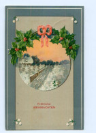 T5999/ Weihnachten Fröhliche Weihnachten 1910 Litho Prägedruck AK - Andere & Zonder Classificatie