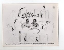 C2443/ 2 Köhler`s Artisten Am Reck  Foto Mahler Hamburg  Variete Ca.1955 24x18cm - Otros & Sin Clasificación