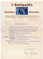 C2435/ 2 Gottwald`s Akkordeon Virtuosen  Brief  Variete 1936 - Otros & Sin Clasificación