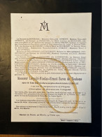 Leopold Baron De Bonhome Epoux Le Grelle Bourgmestre Hogne *1833 Liege +1901 Chateau De Hogne Haversin Marche Dumont Dha - Obituary Notices
