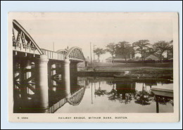 T4057/ Boston  Railway Bridge, Witham Bank Foto AK 1914 Großbritannien - Altri & Non Classificati