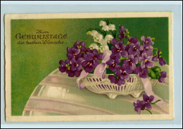 Y4730/ Geburtstag  Blumen Veilchen Litho Ak 1939 - Geburtstag