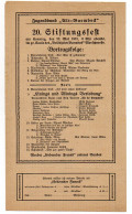 C2348/ Jugendbund Alt-Barmbeck Hamburg 20. Stiftungsfest 1921  Volksheim - Ohne Zuordnung