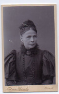 Y4378/ CDV Foto Dame Mit Haarschmuck Ed. V. Spoenla Cöthen Köthen 1897 - Other & Unclassified