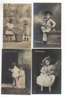 Y3960/ 4 X Foto AK  Mädchen Jungen Kinder 1910-16 - Altri & Non Classificati