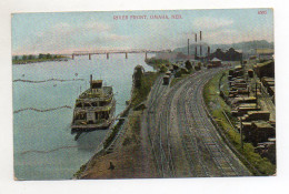 T680/ Ohamha River Front, Nebraska  Mit Glimmer  USA  1910 - Altri & Non Classificati