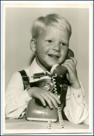 Y3016/ Kleiner Junge Mit Telefon Foto AK  Ca.1960 - Altri & Non Classificati