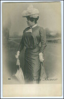 Y2963/ Schauspielerin Frau Beuer  Theater Foto AK Ca.1900 Hamburg - Artistes