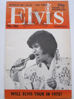 C1985/ Elvis Presley Monthly No. 206 1977 UK-Magazin - Music