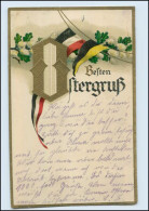 Y206/  Besten Ostergruß  1. Weltkrieg Patriotik AK Litho Prägedr. 1917 - Oorlog 1914-18