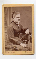 Y15004/ CDV Foto Junge Frau  Atelier M. Settmeyer, München Ca.1885 - Altri & Non Classificati