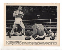 FP194/ Boxen Fighting Harada (Japan)- Bernard Caraballo (Kolumbien) 1967 23x17cm - Jeux Olympiques