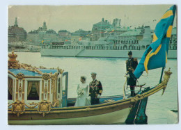X1D50/ König Carl XVI Gustav Und Silvia Hochzeit AK 1976 - Suède