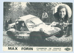 W9V10/ Ralley Max Forin Champion De France 1980 Yacco - Otros & Sin Clasificación
