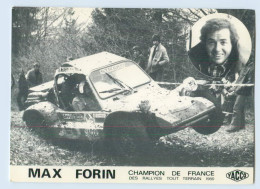 W9V10/ Ralley Max Forin Champion De France 1980 Yacco - Other & Unclassified