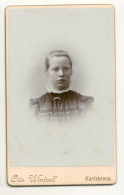 Y898/ CDV Foto Mädchen Atelier Otto Wintzell, Karlskrona  Ca.1900 - Autres & Non Classés