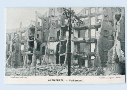 G670/ Antwerpen Volkstraat Belgien 1. Weltkrieg AK - Altri & Non Classificati