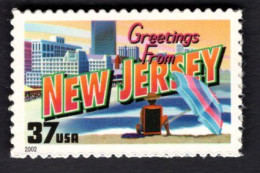 2017240949 2002  SCOTT 3725 (XX) POSTFRIS MINT NEVER HINGED - GREETINGS FROM AMERICA - NEW JERSEY - Unused Stamps