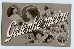 W5U29/ Gedenke Mein! Fotomontage Foto AK Frauen 1906 Verlag: WPK - Photographie