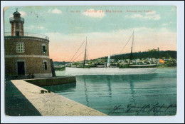 W4N50/ Spanien Palma De Mallorca Entrada Del Puerto 1914 AK - Sonstige & Ohne Zuordnung