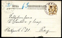 Rohrpost-Postkarte RP20 Prag 10 1901 Kat. 60,00€ - Briefkaarten