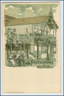 W2W03 / Schützenhaus In Neustadt An Der Haardt / Weinstraße Litho AK Ca.1900 - Autres & Non Classés