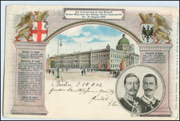 W3A73/ Berlin Besuch Von König Victor Emanuel - Kaiser Wilhelm AK 1902 - Spandau