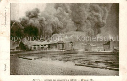 73851290 Anvers Antwerpen Incendie Des Reservoirs A Petrole 26 Aout 1904 Anvers  - Antwerpen