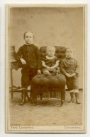 W2E42/ CDV Foto Kinder Atelier F. Lavorenz, Uetersen Ca.1885 - Autres & Non Classés