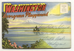 W1T76/ Washington  USA Leporello Souvenir De Folder 18 Bilder 1944 - Autres & Non Classés