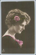 Y1736/ Frau Mit Rose Im Haar 1913 Foto AK - Non Classificati