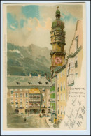 W1C44/ Tirol Innsbruck Stadtturm 1901 Litho AK - Otros & Sin Clasificación