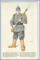 W0L00/ 1. Weltkrieg Künstler AK P.O.Engelhardt - Soldat Mit Bajonett 1914 - War 1914-18