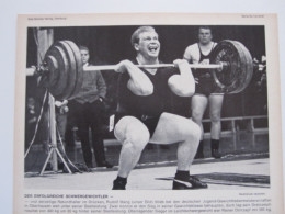 C1116/ Gewichtheber Rudolf Mang   Bild Drei-Mohren-Verlag 1967 - Jeux Olympiques