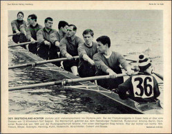 C167/ Deutschland-Achter Rudern   Bild "Drei Mohren Verlag" 1968 - Olympische Spiele