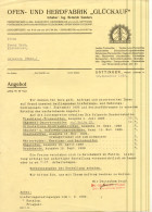 C438/ Brief Ofen- Und Herdfabrik Glückauf Göttingen 1937 - Autres & Non Classés