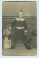 W0E83/ Kind Mit Teddy Stofftiere Foto AK Ca.1925 - Sonstige & Ohne Zuordnung